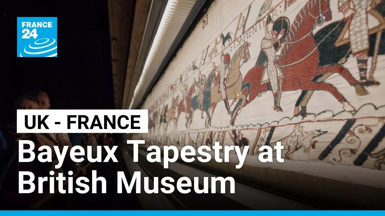 French president to open Bayeux Tapestry exhibition as he starts UK visit • FRANCE 24 English