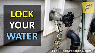 How to lock a water faucet to STOP Water Theft - Best faucet lock review