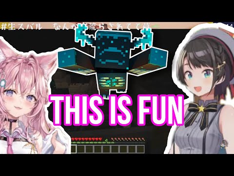 Oozora Subaru Try Koyori Hell Coaster And Regret It | Minecraft [Hololive/Eng Sub]