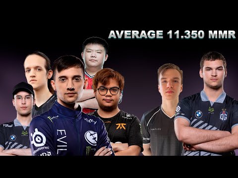 11K MMR AVERAGE  -Arteezy(EG),Yuragi(OG),Raven(Fnatic),Crystallis(Secret),XinQ(LGD),Pure(Entity),bzm