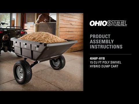 OHIO STEEL Poly Hybrid Cart Assembly Instructions 4048P HYB
