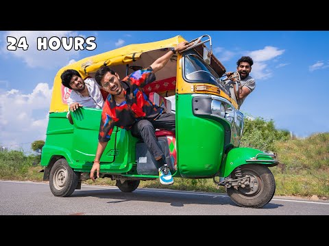 24 Hours in Auto Rickshaw Challenge | इसमें तो बहुत बुरे फंसे🤯