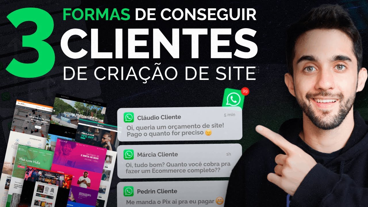 3 Formas de CONSEGUIR CLIENTES para Criação de Site