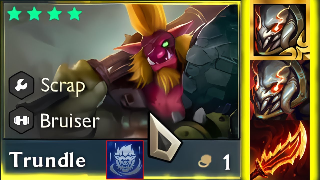 " Trolling " Augment Trundle ⭐⭐⭐⭐ 4 Star | TFT SET 13