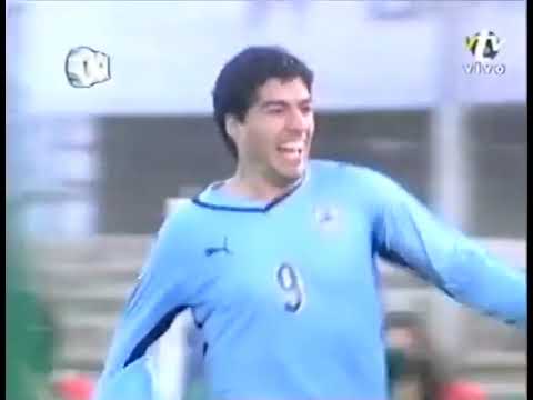 Eliminatorias Mundial 2010: Uruguay 3-1 Colombia (09/09/2009). Narración en español.