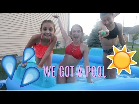 WE GOT A POOL!