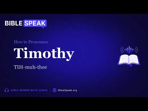 How to Pronounce Timothy video thumbnail