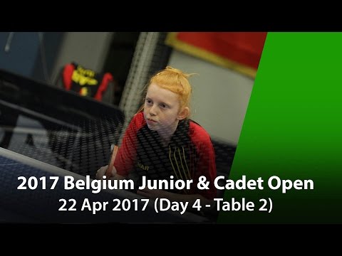 2017 Belgium Junior & Cadet Open - Table 2 DAY 4