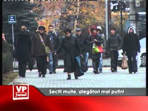 Secții multe, alegători mai puțini