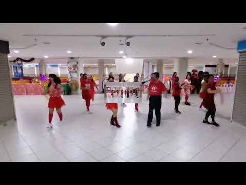 Nian Jie Shi Jing 2022 - Line Dance - Demo By: D'Sisters & Friends LDG #linedance #cjlclan #cny2022