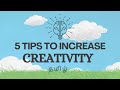 5 Tips to Increase Creativity Tamil | Creative Thinking | Be More Creative | Sharpener | Tamil