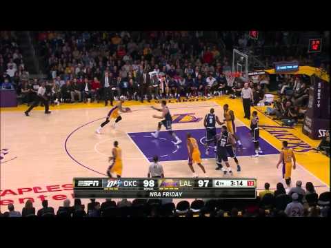 Serge Ibaka Blocks Carlos Boozer | Thunder vs Lakers | December 19, 2014 | NBA