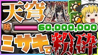 【バグ】最大耐久6000万!?!?陽の加護を大量搭載したミサキパで『天穹チャレンジ』 を完全破壊する！！！#パズドラ #ドラゴン縛り 【ゆっくり実況】