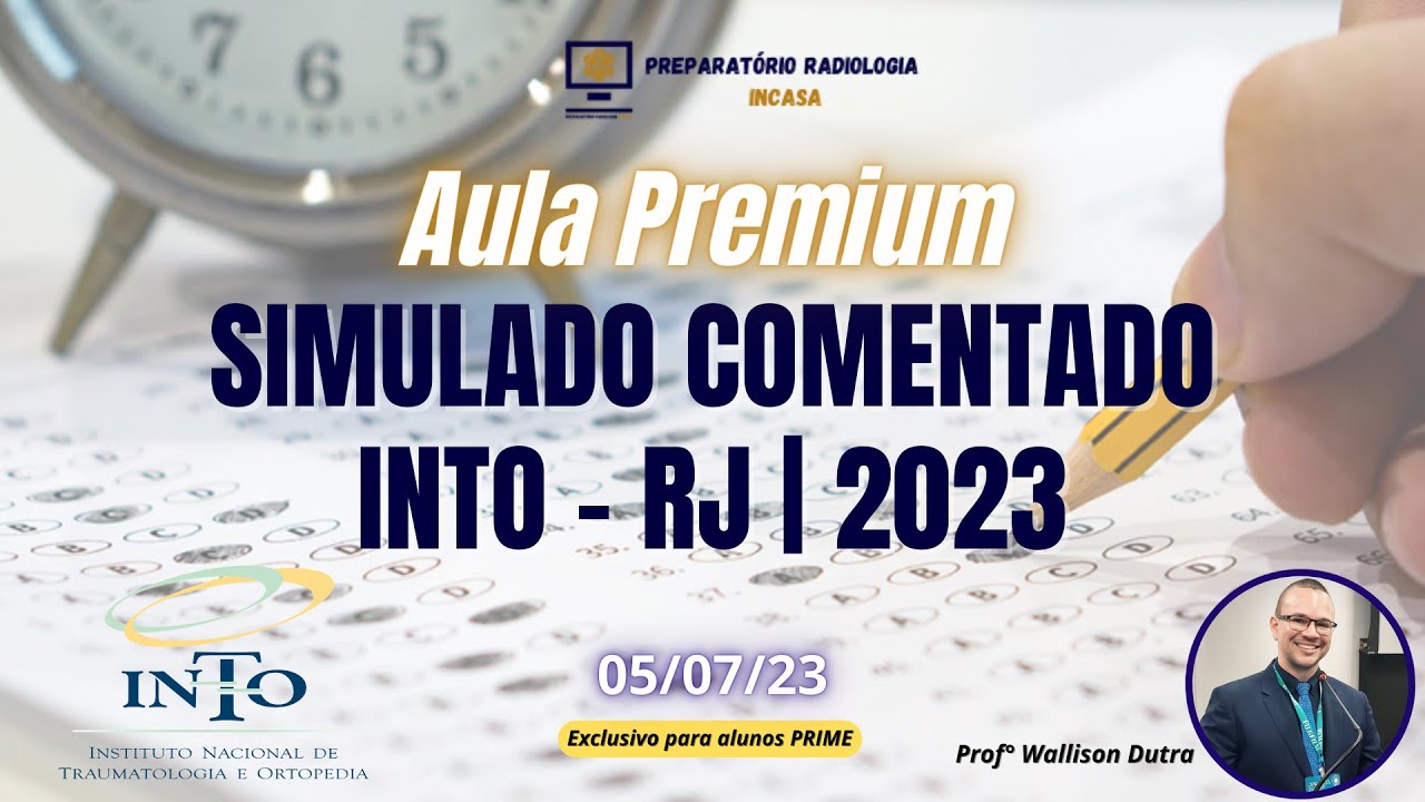 Questões Comentadas de Radiologia - Simulado INTO - RJ | 2023