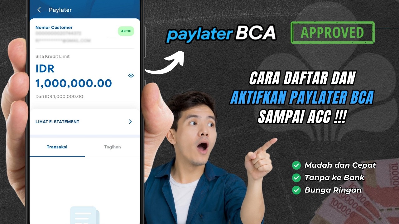 Cara Daftar Paylater BCA Langsung di-ACC‼️ - Cara Mengajukan Paylater BCA di Aplikasi myBCA Mobile