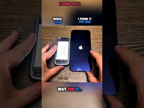 🚀NOKIA 5230 VS I PHONE 17 PRO MAX SPEED TEST !!