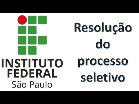 Gabarito IFSP, Resolução IFSP