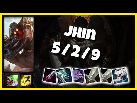 Jhin 11.2 Gameplay Challenger Replay Bot Lane - S11 (5/2/9) - EU