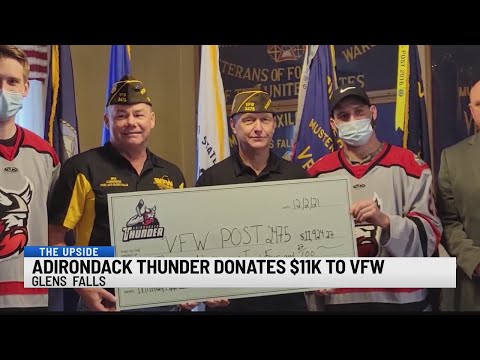 Adirondack Thunder donates $11k to VFW