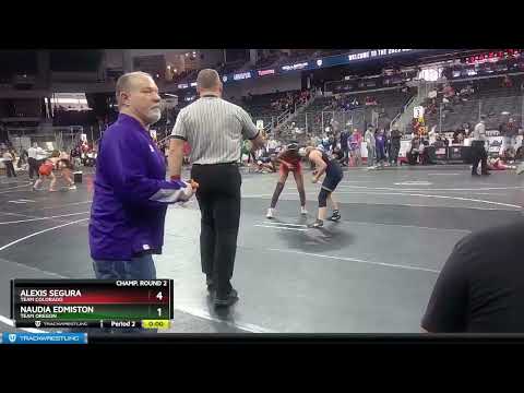 122 Lbs Champ. Round 2 - Naudia Edmiston, Team Oregon Vs Alexis Segura, Team Colorado Fbdb