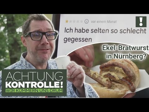 "Noch nie so schlecht gegessen!" 🌭 BRATWURST mit ÜBLER Bewertung in Nürnberg! | Achtung Kontrolle