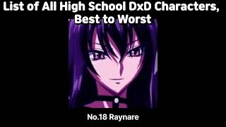 List of All High School DxD Characters, Best to Worst