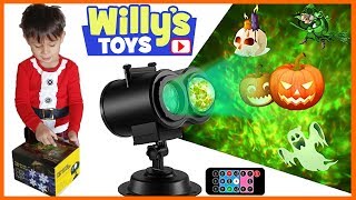 Holiday Light Projector Review Halloween Christmas Easter and More - Willy's Toys