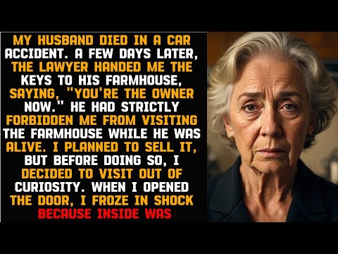After my husband's funeral, I visited his forbidden farmhouse—what I saw there completely froze me..