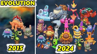 Space Island Evolution 2015-2024 | My Singing Monsters: Dawn Of Fire