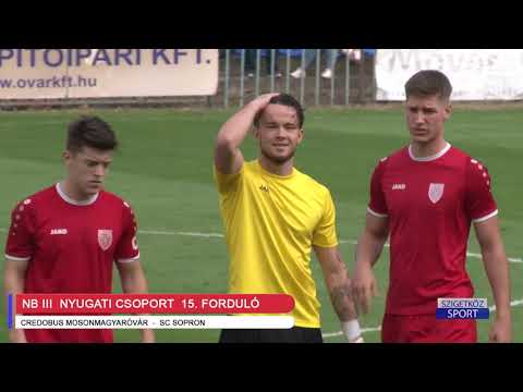 Credobus-Mosonmagyaróvár  - SC Sopron  4-0  2020.10.25.