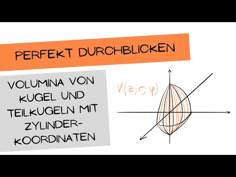 Volume of spheres and partial spheres with cylindrical coordinates - multiple integration explain...