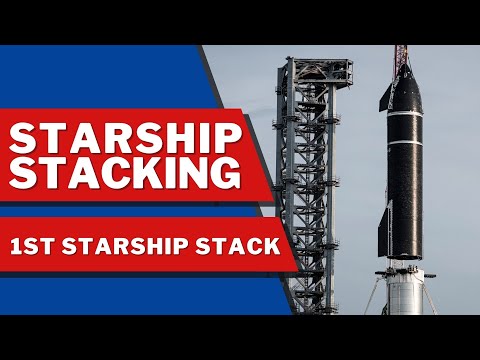 Starship Prototype SN20 stacked on Super Heavy