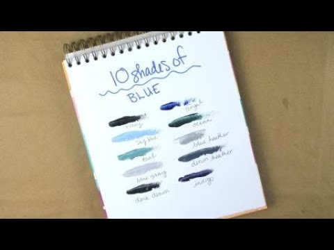 10 Shades of Blue ~ How to Make Sky Blue Paint, Teal Color, Navy Blue Colour, Denim and Blue Gray