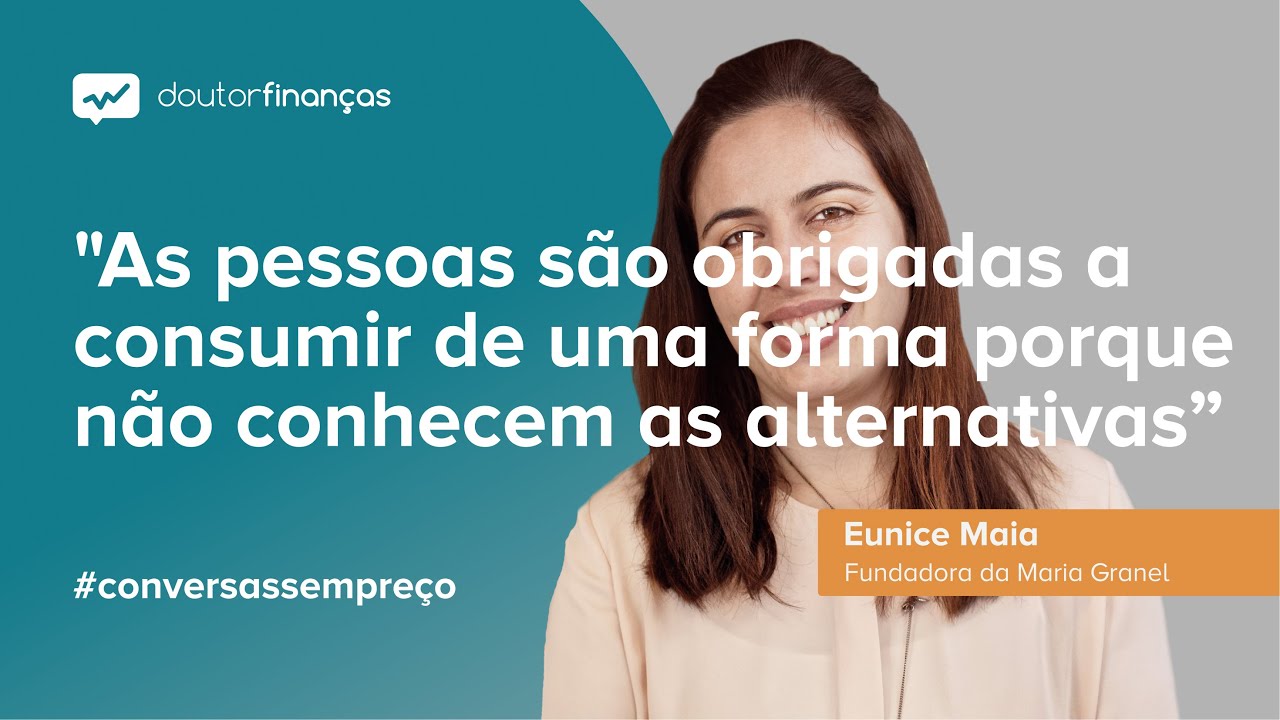 Imagem de um pc portátilonde se vê o programa Conversas sem Preço com a entrevista a Eunice Maia, fundadora da Maria Granel