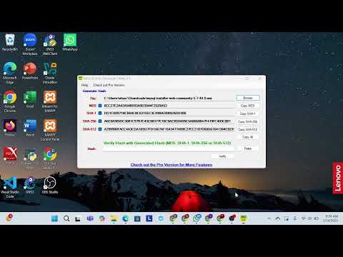 Cek Integrity with MD5 Checksum
