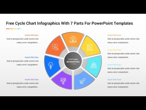 Free Cycle Chart Infographics With 7 Parts For PowerPoint. Free Slide | Free PPT | Free template