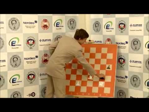 Tal Memorial 2010  First round  Sergey Karjakin speaking about his game against Boris Gelfand
