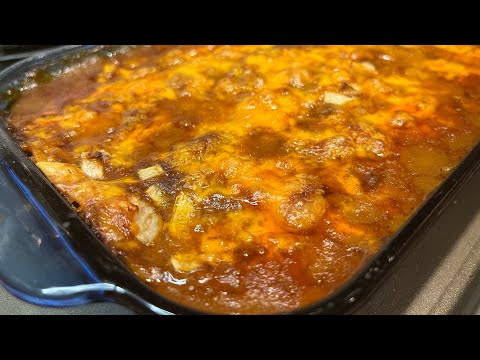 Chili Bean Enchilada Casserole