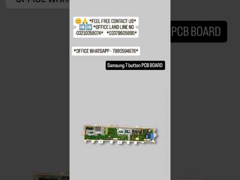 Samsung Washing Machine Pcb Board 7 Button