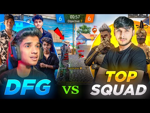 😨DFG PC  VS  HINDI TOP🔥 SQUAD | 6 - 1 INTENSE MATCH 🤬| FREE FIRE IN TELUGU #dfg #freefire