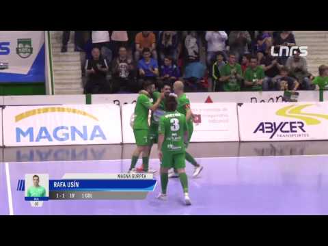 Primer partido de 1/4 de Final del Play Off por el título: Magna Gurpea - Jaén P. Interior