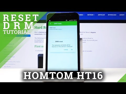 How to Reset DRM in HOMTOM HT16 – Clear Certificates
