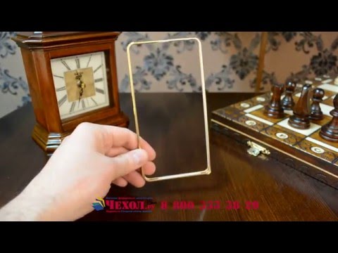 Фирменный оригинальный чехол-бампер для Lenovo K3 Note/A7000 золотой металлический