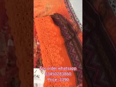 Name: OE-1165-BBrand: HZ TextilesCollection: Oriental OrchidItem: 03 Piece Unstitched