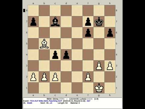 Meier, Georg vs Licznerski, Lukasz | Austria Blitz Chess 2025, Pasching