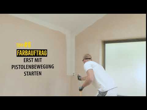 Tipps und Tricks beim Airless Spritzen | Farbauftrag aus der Bewegung heraus