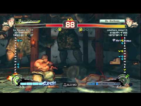 La_Foudre_Du_11 (Ryu) Vs umehara_daigo13 (Ryu) SSF4 AE Ranked Matches - PSN
