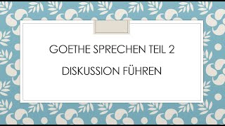 Goethe B2 sprechen teil 2 I Soll man auf dem Land oder in der Stadt leben I Prüfungsvorbereitung