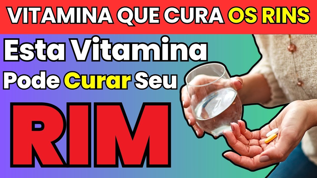 Esta vitamina interrompe a proteinúria rapidamente e repara ou cura o RIM rapidamente!