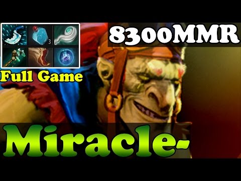 Dota 2 - Miracle- 8300MMR Plays Batrider - Full Game - Ranked Match Gameplay